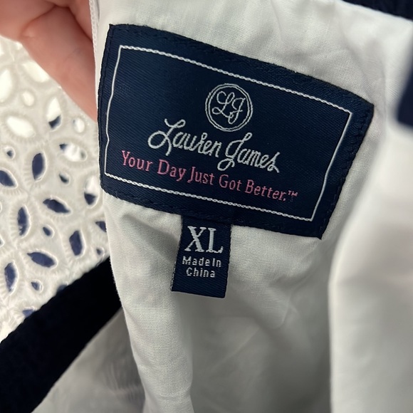 Lauren James Navy Cassidy Swing Blouse - Picture 3 of 3